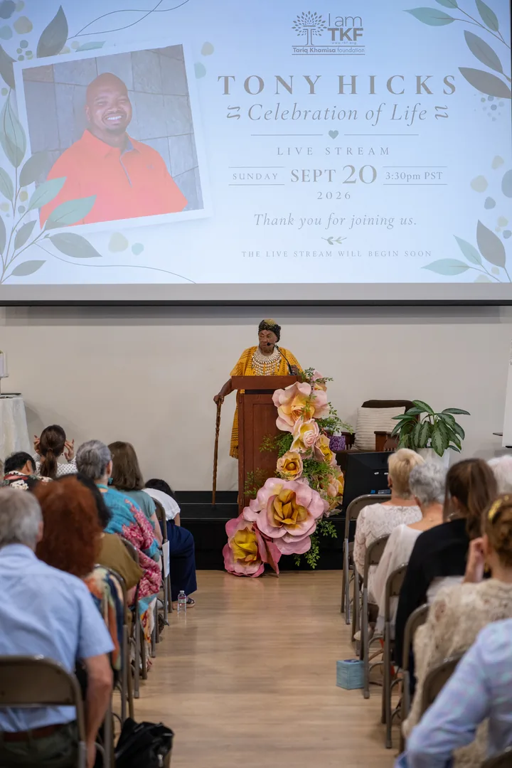 Alyce Smith Cooper during Tony Hicks’ Celebration of Life.